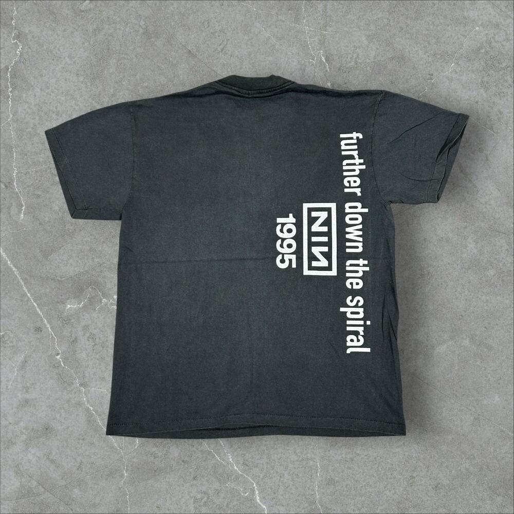 Vintage NIN 1995 Nine Inch Nails Further Down The Spiral Large Reprint T-Shirt - Picture 2 of 9